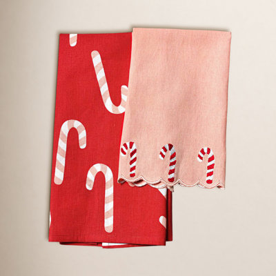 Christmas in the Village Candy Cane Towel