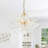 Macosh 3 - Light Textured Glass Bubble Chandelier
