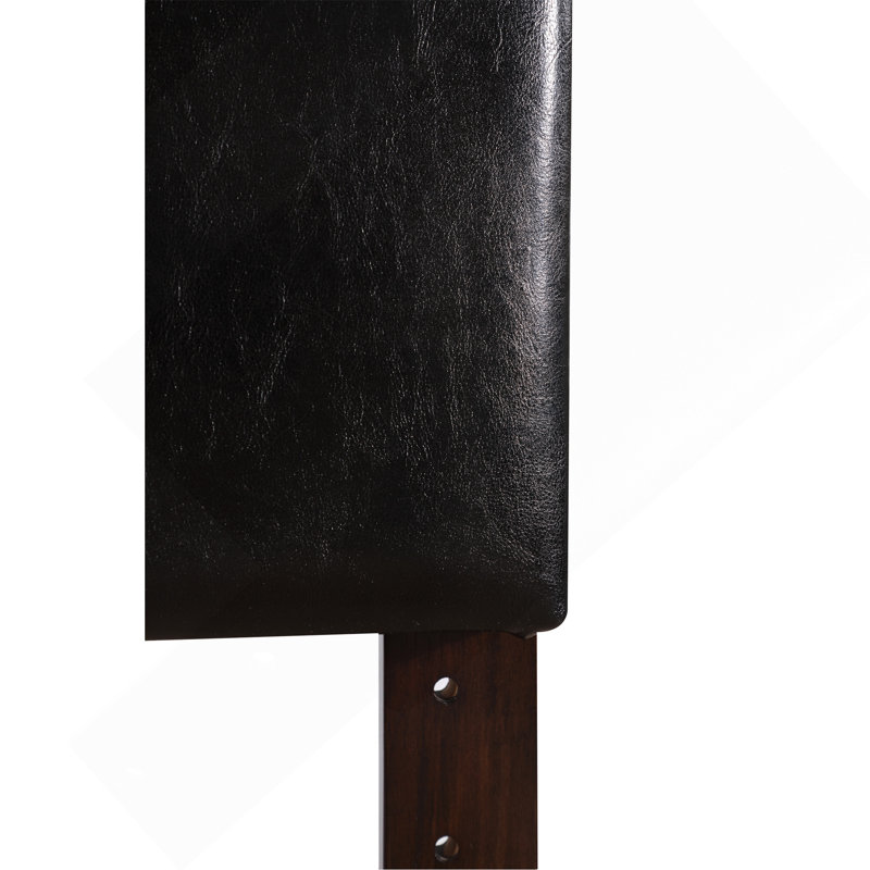 Structure de lit plateforme noire minimaliste avec assemblage rapide, Grand lit
