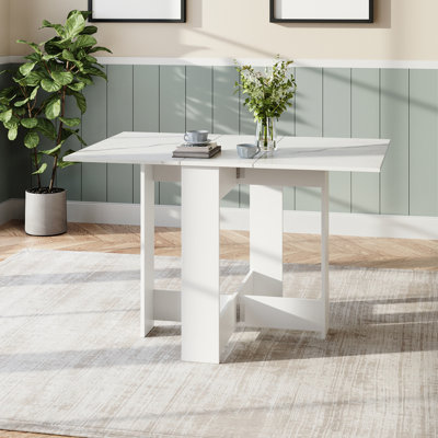 Foldable Wooden Drop Leaf Dining Table