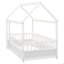 Lit simple en bois avec structure de toit-998009020