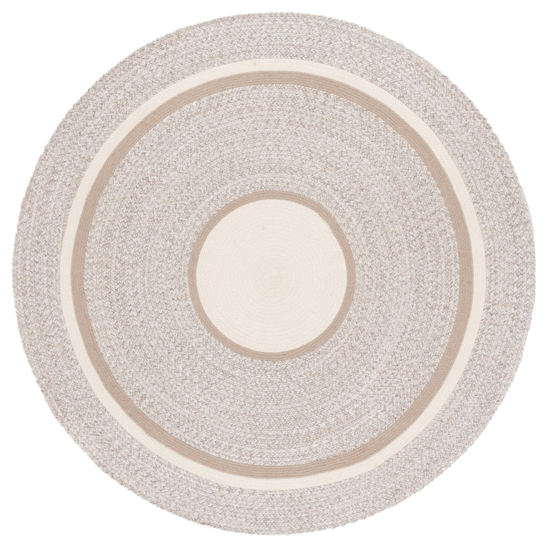 Dougles 755 Area Rug In Beige / Ivory, Round 6'