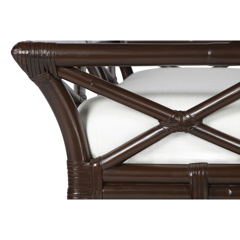 Wicker Bench, Mocha