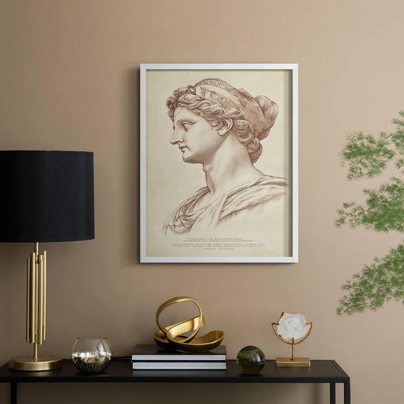 WXEN Series WOMEN Series - reproduction encadrée de qualité supérieure - prête à être accrochée - aucun clou requis, Blanc