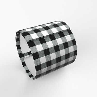 Abat-jour tambour en damier