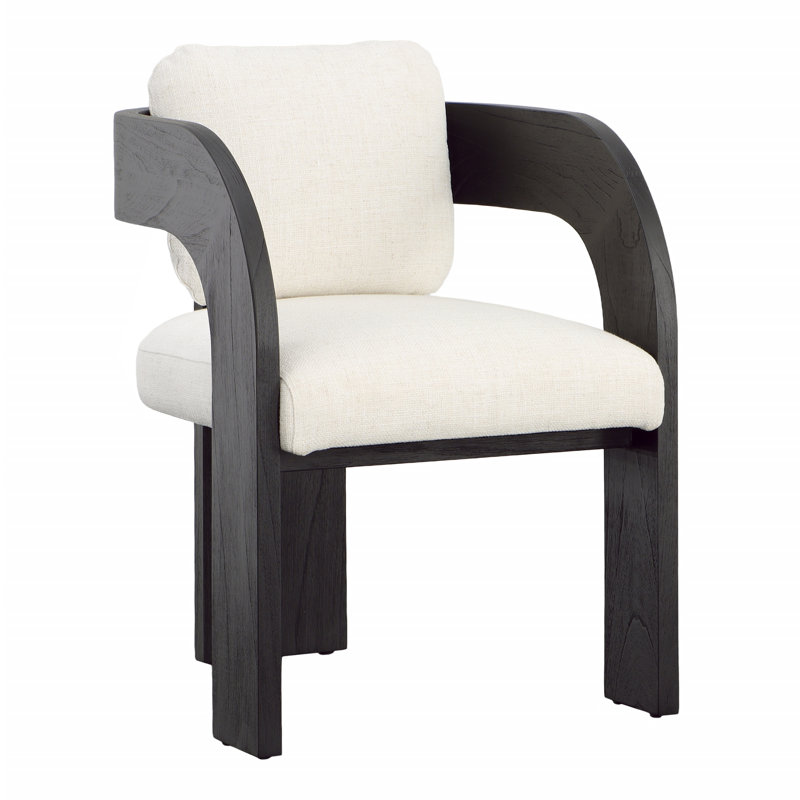 Maravi Linen Blend Upholstered Dining Table