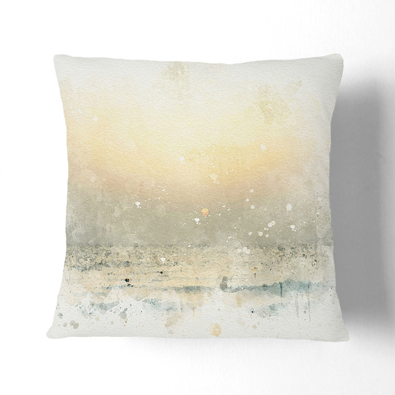Abstract Square Throw Cushion, Black, 55cm H x 55cm W x 20cm D