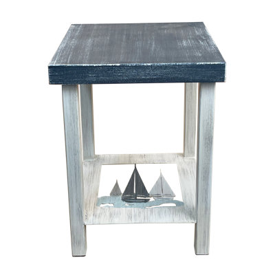 Table de bout en bois massif Aazim
