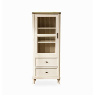 55" White Standard Solid Wood Display & China Cabinets