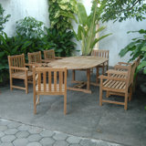 Kranz Outdoor 9 - Piece Teak Dining Set