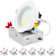 Luxrite 4" LED Recessed Ceiling Light J-Box 15W 5 Colour Selectable 1300LM Dimmable Wet Rated IC Rated ETL 6 Pack