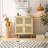 4-Doors Rattan Mesh Storage Cabinet-895900311