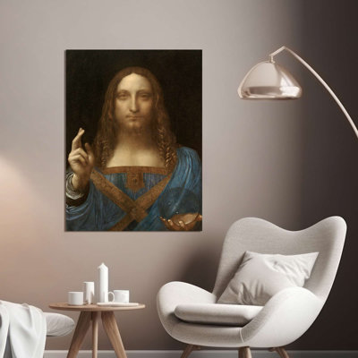 Salvator Mundi, Ca. 1500 by Leonardo Da Vinci - Wrapped Canvas Print