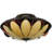 Metro Fusion Glass Semi Flush Mount