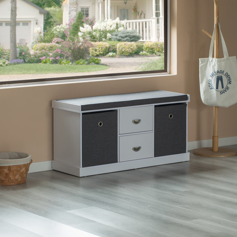 Banc de rangement pour chaussures blanc Rathdowney