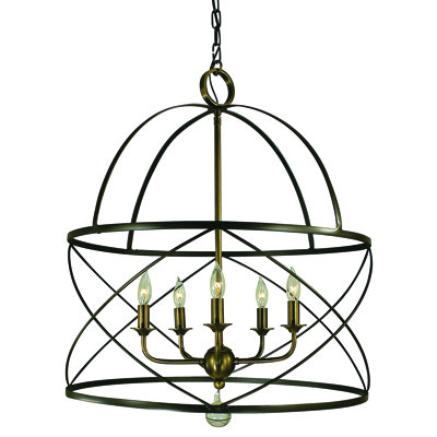 Schwenk 5 - Light Dimmable Lantern Geometric Chandelier