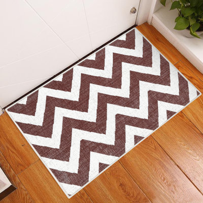 Non-Slip Chevron Indoor Doormat