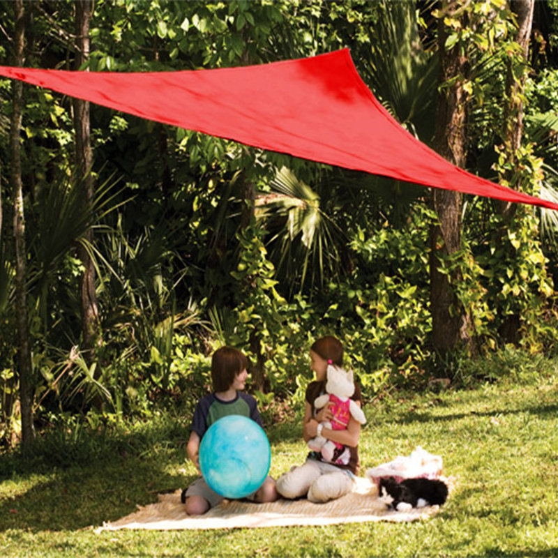 Triangle 10' Shade Sail, Red