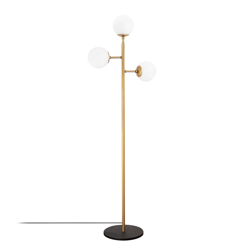 Hawkin 163cm Tree Floor Lamp, Shiny Gold