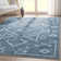 Kehr Bottineau Distressed Southwestern Blue Flat-Weave Rug