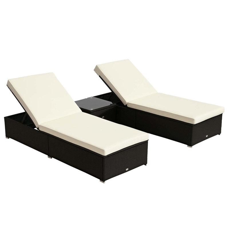 Ensemble de meubles de piscine 3 pièces