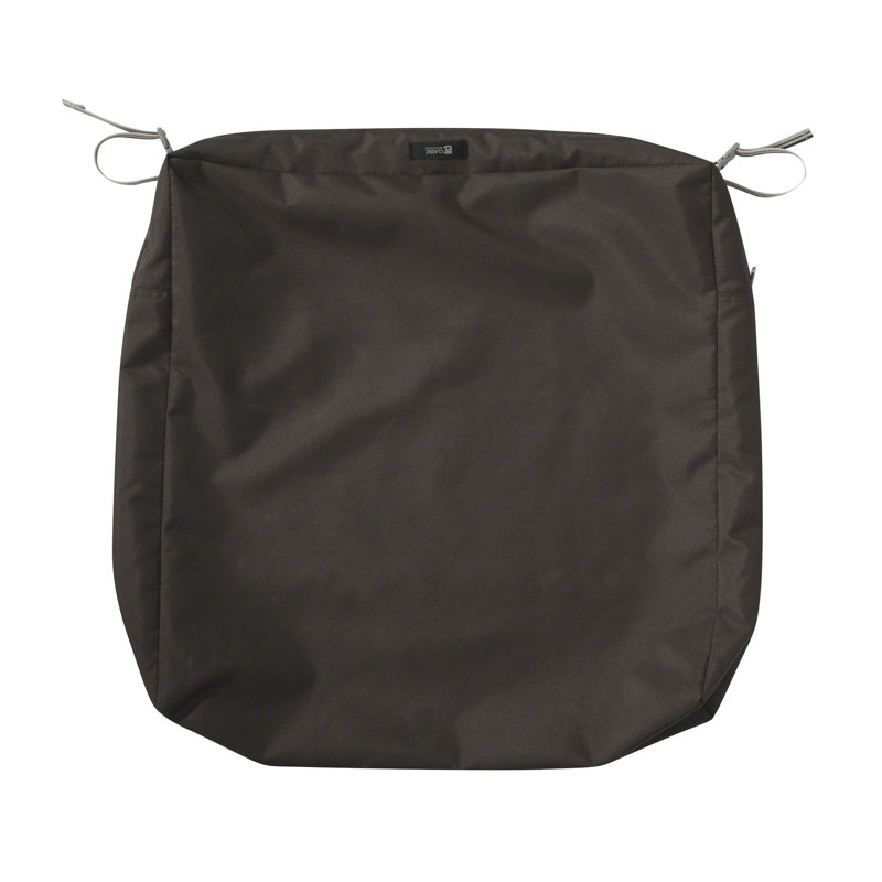 Jaylon Outdoor Dining Chair Cushion Cover, 25" W x 21" D, Espresso