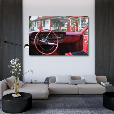 Lark Manor™ Deiter, Lori Gallery Wrapped Canvas Art Titled: Pontiac GTO Pitstop