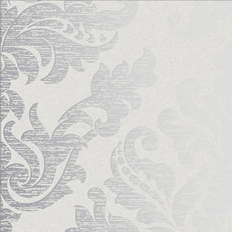 Damask Metallic Wallpaper Roll, Gris