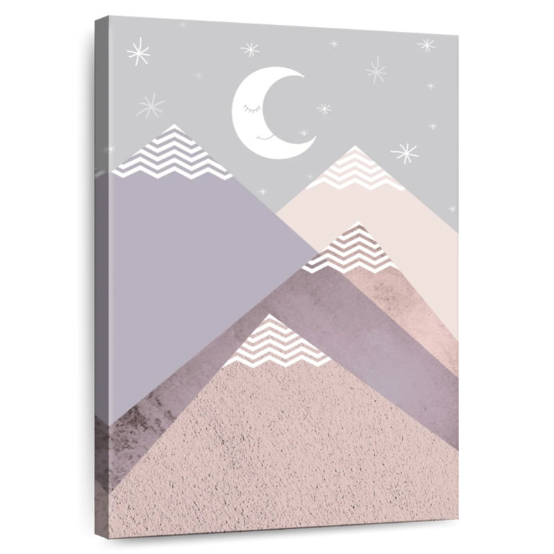 Avery Scandi Nursery Mountains, 12" H x 8" W