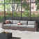 Demarest Fully Assembled 122'' Wide Outdoor Wicker Patio Sofa