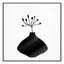 «Black Vase II - Square Version Print» par Kimberly Allen-100430018-100430019