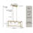 Aaniah 3-Light Dimmable Linear Chandelier-1308289192