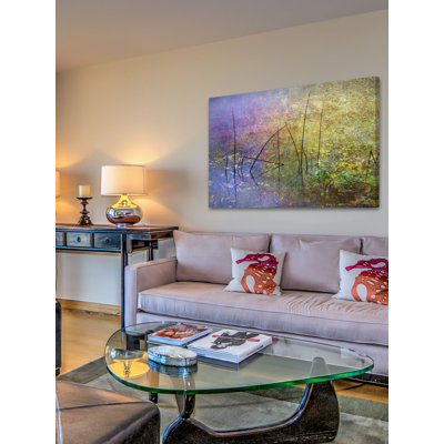 « pond surface » par chris exercice, reproduction d’art sur toile tendue
