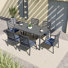 Ensemble de salle à manger 7 pièces pour terrasse 7 à 78 po