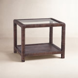Pine Isle Glass End Table