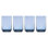 Lenox Tuscany Stackable Coolers, Set of 4, Blue