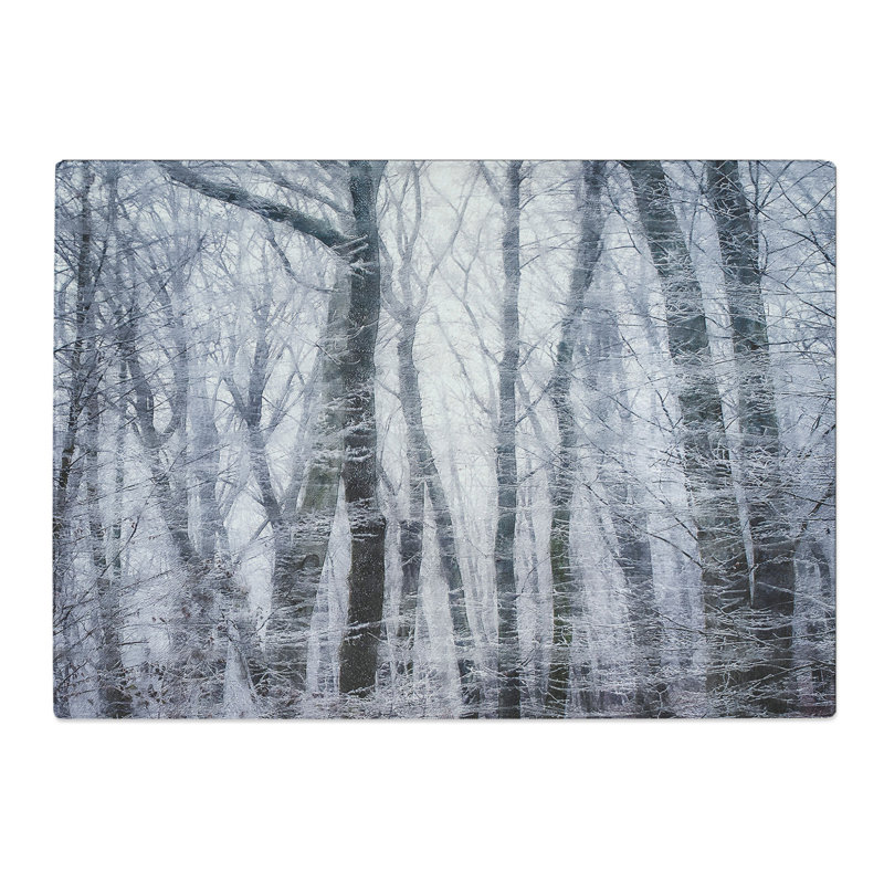 Winter Forest Vol.11 Painting Chopping Board, 0.4cm H x 20cm W x 28.5cm L
