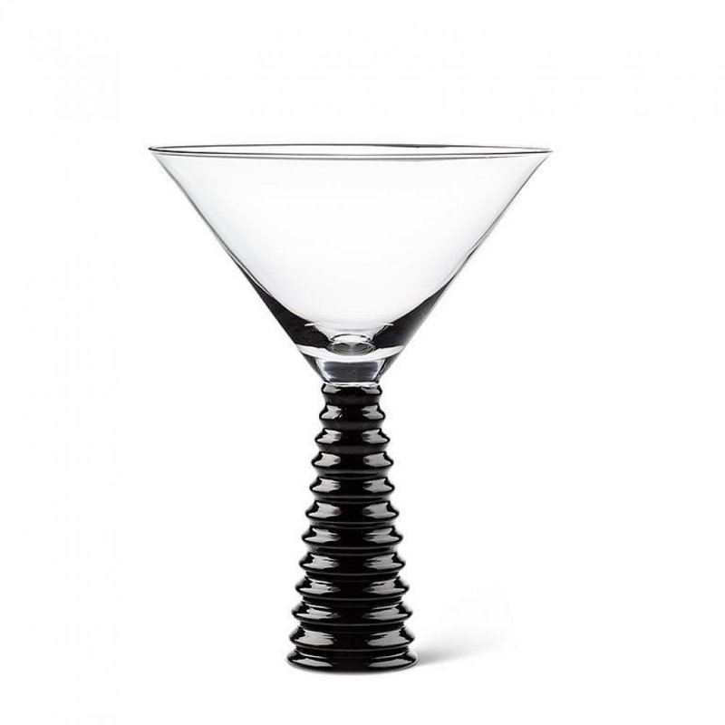 Marcella 8oz. Base Martini Glass, Black