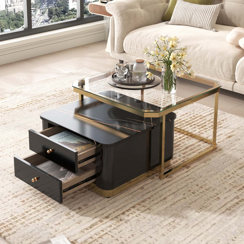 Nesting Coffee Table, Black