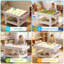 Table lumineuse Montessori avec DEL, plateau de construction LEGO, rangement, table d'activités sensorielles en bois à 2 hauteurs, table de jeu d'échecs-133077256