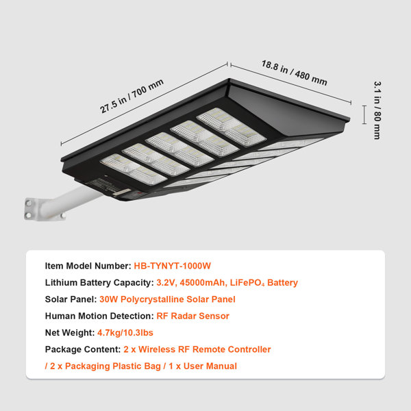 Dimensions du produit