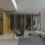 Cloison 4 panneaux coulissants en verre transparent - structure en aluminium avec technologie Silent Glide-49164109-49164111