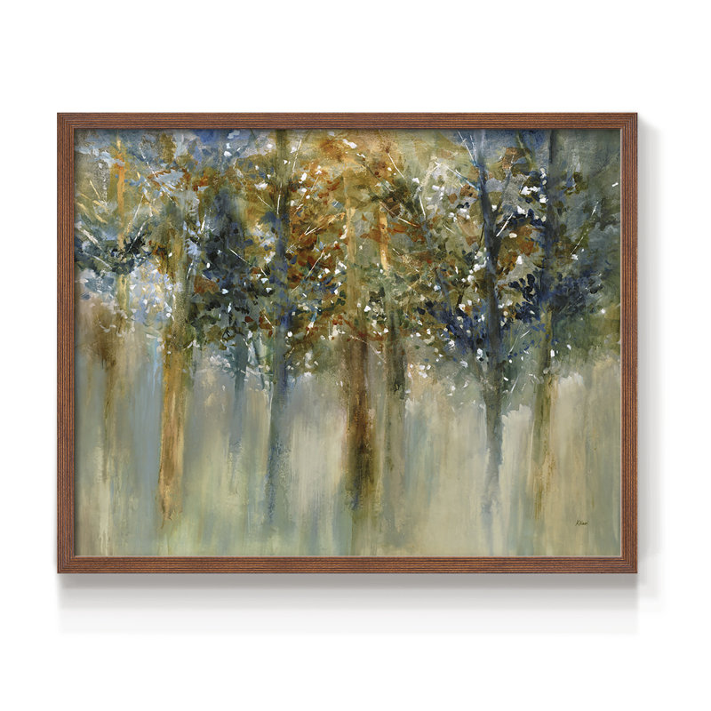 «Rustic Leaves II», reproduction encadrée, H 22 po x l 28 po, Noyer