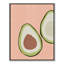 Avocat tranché - reproduction d'art-55789672-55789681-55789671