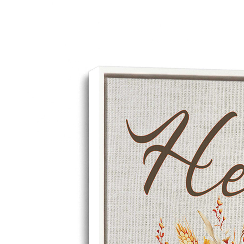 «Hello Fall Bouquet» par Nicole DeCamp, reproduction d'art, Toile avec cadre, L 18 po x H 24 po, White