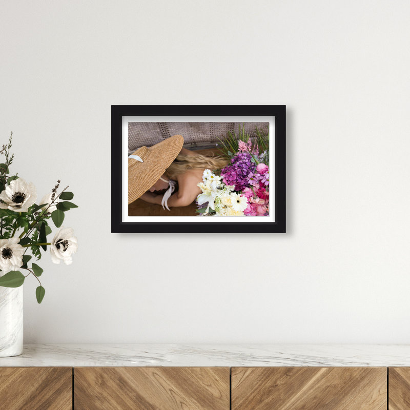 Pretty Bloom Canvas Floral & Botanical Print by Oliver Gal, 11.5"H x 16.5"W, Black Frame