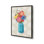 «Rainbow Blooms in Blue Vase» par Lisa Larson, reproduction d'art