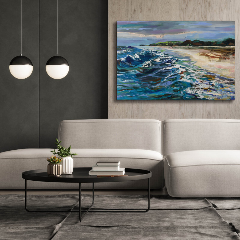 «Rough Surf» par Jeanette Vertentes, H 40 po x l 60 po x P 1,5 po