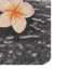 Paillasson noir, beige, floral, antidérapant et durable