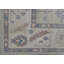 Tapis turc Oushak fait à la main 13 pi 1 po x 13 pi 9 po